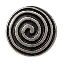 Zierniete „Spirale“ (XS) – Symbolischer Lederbeschlag nach keltischem Vorbild 