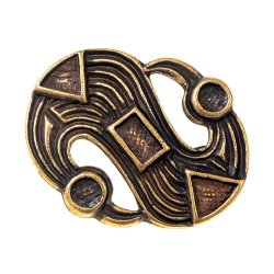 [08 Ge-3 S-Fi] Merowingerzeitliche Zierniete in S-Form – Replik nach einer S-Fibel aus Aschheim