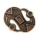 Merowingerzeitliche Zierniete in S-Form – Replik nach einer S-Fibel aus Aschheim