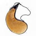 Großer Bota-Trinkschlauch aus Leder – 2 Liter Fassungsvermögen in Nierenform