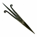 Mittelalterlicher Kienspan-Halter aus Eisen - 22 x 6 cm
