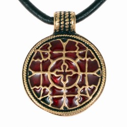[0 Cloi-Hoen.b] Cloisonné-Anhänger von Hoen (Bronze)