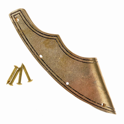 [08 Sheath Tip Got.b] Scheiden-Spitze Gotland aus Bronze - 8,5 x 3 cm (Bronze)
