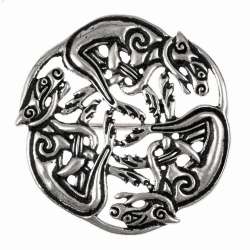 [07 Cwn Brooch.b] Keltische Brosche "Cwn Annwn" (Bronze)