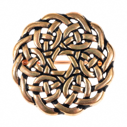 [07 Br Mand.b] Keltische Mandala-Brosche (Bronze)