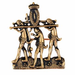 [07 PZ Phallus-Proze.b] Pilgerzeichen "Phallus-Prozession" (Bronze)