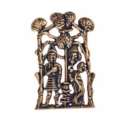 [07 PZ Alban.b] Pilgerzeichen "St. Albans Kopf" (Bronze)