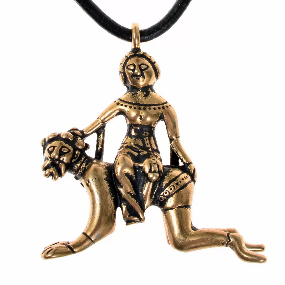 [0 Am Aristotle.b] Aristoteles und Phyllis Anhänger (Bronze)