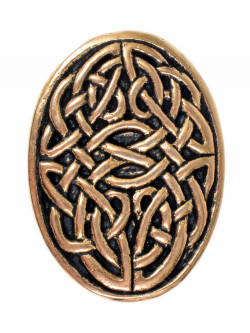 Messergriff-Abschluss keltischer Knoten aus Bronze - 3 cm