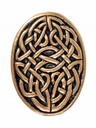 Messergriff-Abschluss keltischer Knoten aus Bronze - 3 cm