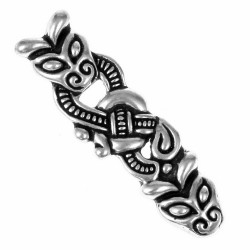[09 End Slim 1.b] Wikinger-Riemenende - 1 cm (Bronze)