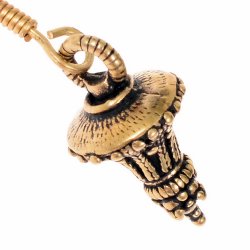 Germanische Berlock-Ohrringe aus Bronze - 4 cm