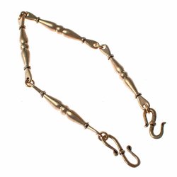 [07 Fike Haken.b] Wikinger-Stabkette aus Bronze - 24 cm (Bronze)
