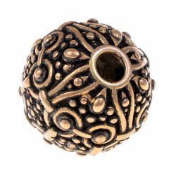 [07 BEA 12.b] Wikinger-Perle Nr. B12 / Loch 4 mm (Bronze)