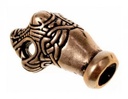 Ketten-Ende Oseberg Wikinger Bronze - 2,5 x 1,5 cm