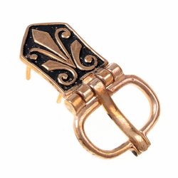 Awarische Gürtelschnalle aus Bronze - 4,5 cm für 1,5 cm