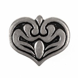 Bronze-Beschlag in Herzform