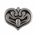 Bronze-Beschlag in Herzform