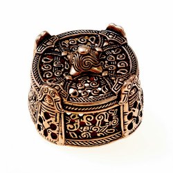 [07 Fi Dose 2.b] Dosenfibel von Gotland - groß (Bronze)
