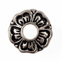 [08 ZN Floralöse.b] Florale Gürtel-Öse aus Bronze (Bronze)