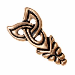 [09 End Borre 15.b] Riemenende Borre - für 1,5 cm (Bronze)