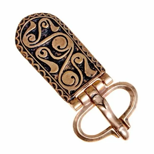 [09 Sch 3 Vrap.ma.br] Awarische Schnalle von Vrap - für 3 cm (Bronze)