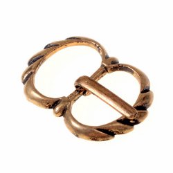 [09 Sch Nevi 15.ma.br] Mittelalter-Schnalle - für 1,5 cm Breite (Bronze)