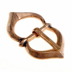 [09 Sch Warw 15.b] Mittelalter-Schnalle - für 1,5 cm Breite (Bronze)