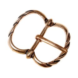 [09 Sch Some 2.b] Mittelalter-Schnalle - für 2 cm Breite (Bronze)