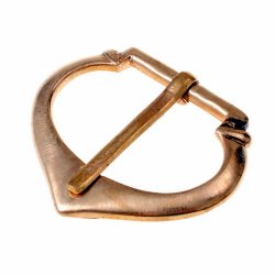 [09 Sch Pemb 2.b] Mittelalter-Schnalle - für 2 cm Breite (Bronze)
