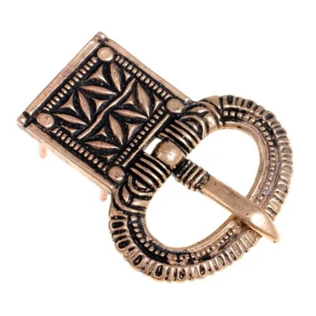 [09 Sch SpAn.ma.br] Spätantike Gürtelschließe - für 2 cm-Gürtel (Bronze)