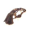 Gürtelbeschlag Rabe - links