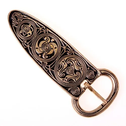 [09 Sch Lagore.b] Keltische Schnalle "Lagore" - 3 cm (Bronze)