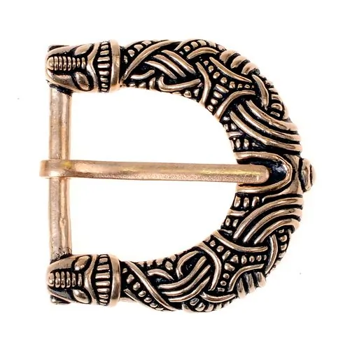 [09 Sch Gnez 3.ma.br] Wikingerschnalle "Gnezdovo" - 3 cm (Bronze)