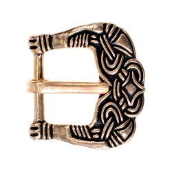 [09 Sch Birka 15.ma.br] Wikinger-Gürtelschnalle aus Birka - 1,5 cm (Bronze)