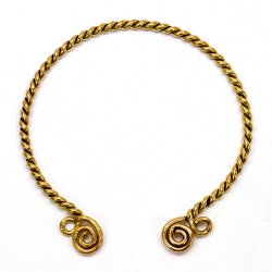 [07 Torque Kelt.me] Keltischer Torques aus Messing - 18 x 18 x 0,8 cm (Bronze)
