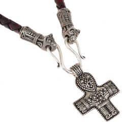 Collier "Terslev" mit Birka-Kruzifix - Zinn