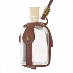 Trankflasche 'Rune' mit Lederband - 50 ml