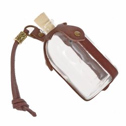 Trank-Halter 'Rune' mit Lederband - 100 ml