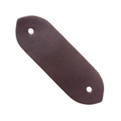 [05 VerbSchlau.br] Lederschlaufe / Verbinder (braun)