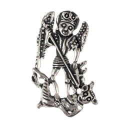 [0 Michael.b] Mittelalter-Amulett "Erzengel Michael" (Bronze)