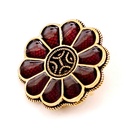 Alamannische Rosettenfibel Fibel mit Glaseinlagen