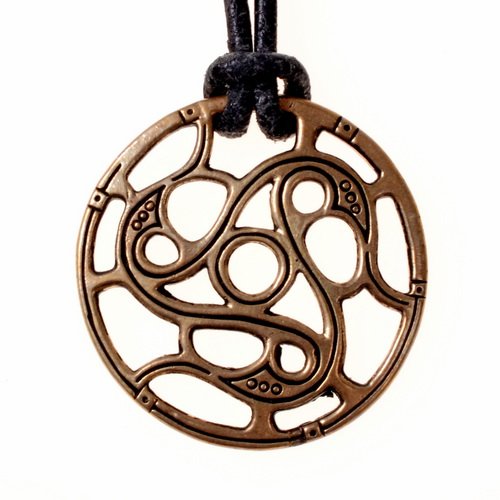 Vendelzeitliches Scheiben-Amulett  - Accessoire, Schmuck für Mittelalter, LARP und Alltag
