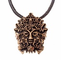 Amulett "Grüner Mann"  - Accessoire, Schmuck für Mittelalter, LARP und Alltag
