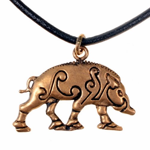 Anhänger Keltischer Eber  - Accessoire, Schmuck für Mittelalter, LARP und Alltag