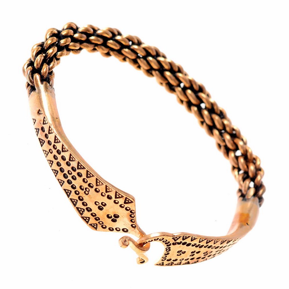 [07 Ar Malvik-M.b] Armring "Malvik" - groß - aus Bronze nach einem Fund aus Norwegen (Bronze)