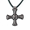Bronze Anhänger 'Cuthbert Kreuz' - Accessoire, Schmuck für Mittelalter, LARP und Alltag