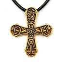 Bronze Anhänger 'Gatebo-Kreuz' - Accessoire, Schmuck für Mittelalter, LARP und Alltag