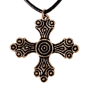 Bronze Anhänger 'Rus-Kreuz' - Accessoire, Schmuck für Mittelalter, LARP und Alltag