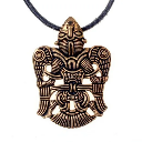 Geflügelter Mann von Uppakra Amulett Bronze